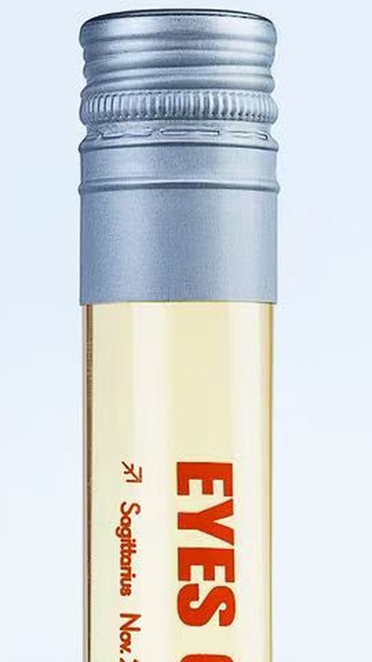 Original EYES ON ME photograph showing the applied aluminium closure